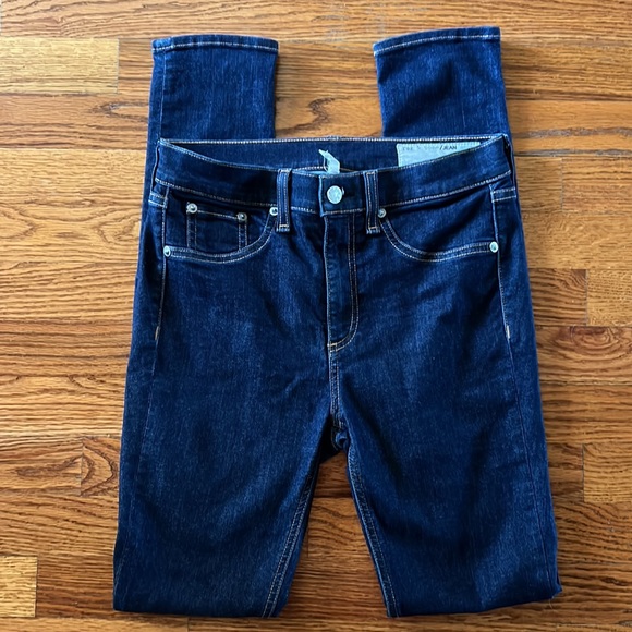 Rag & Bone Dark Wash 10" High Rise Skinny Jeans - Picture 2 of 7